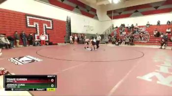 220 lbs Finals (8 Team) - Joshua Luna, Toppenish vs Travis Karren, Orting