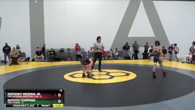 80 lbs Round 5 (6 Team) - Nathyn Chapman, Team Atomic vs Anthony Messina Jr., The Outsiders Wrestling Club