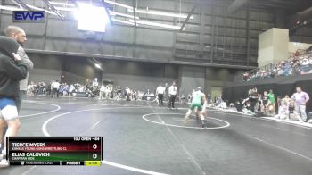 64 lbs Cons. Round 1 - Elias Calovich, Chapman Kids vs Tierce Myers, Kansas Young Guns Wrestling Cl