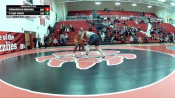 285 lbs 3rd Place Match - Tyler Visnic, Berea-Midpark vs Demarzhon Brooks, North Canton (Hoover)
