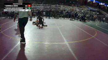 135 lbs 5th Place Match - A`Niyah Leon-Goodrich, Miami Southridge Hs vs Gabriella Sergi, North Ft Myers