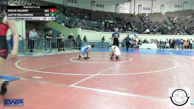 101 lbs Round Of 64 - Grace Halbert, Unattached vs Laityn Williamson, Bridge Creek Wrestling