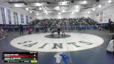 135 lbs Cons. Round 1 - Sierra D`Aquanni, Murrieta Valley vs Novelann Hirk, Norwalk