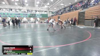 157 lbs Cons. Round 3 - Davian Tovar, Temecula Valley vs Colin Koh, Del Norte (San Diego)