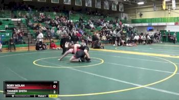 215 lbs Cons. Round 6 - Tanner Smith, LEBANON vs Rory Nolan, WADSWORTH