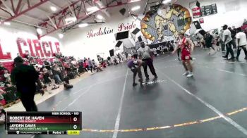 165 lbs Round 1 - Robert De Haven, Woodward Academy vs Jayden Davis, MBCRD Youth Wrestling Club