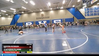 91 lbs 3rd Place Match - D`Artagnan Fillmore, Wasatch Wrestling Club vs Kaysten Peterson, JWC