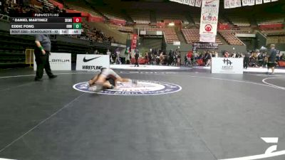 Schoolboys - 92 lbs Cons. Round 4 - Daniel Martinez, Sunkist Kids Monster Garage vs Eddie Fong, Rough House Wrestling