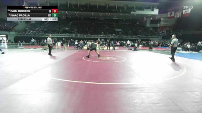 150 lbs Semifinal - Isaac Padilla, Pitman vs Paul Johnson, Elk Grove