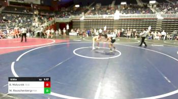 123 lbs Quarterfinal - Burke Malyurek, Touch Of Gold vs Mason Rauschenberger, Pomona Elite
