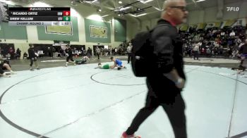 128 lbs Champ. Round 2 - Ricardo Ortiz, Brawley vs Drew Kellum, Holtville