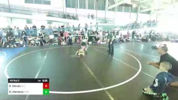 43 lbs Rr Rnd 5 - Nixon Mendoza, Powerline WC vs Roman Galvan, So Cal Grappling