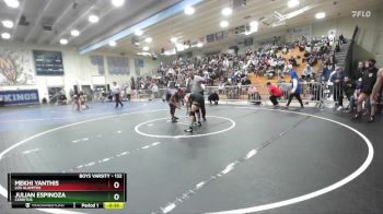 132 lbs Cons. Round 5 - Julian Espinoza, Cerritos vs Mekhi Yanthis, Los Alamitos