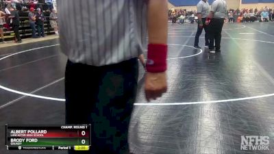 1 - 165 lbs Quarterfinal - Brody Ford, Grundy vs Albert Pollard, Lancaster High School