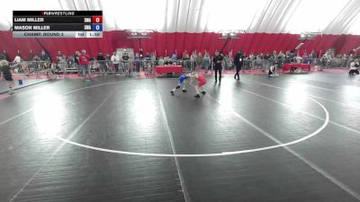 58 lbs Champ. Round 2 - Liam Miller, Sebolt Wrestling Academy vs Mason Miller, Sebolt Wrestling Academy