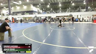 48-52 lbs Round 2 - Vincent Custodio, Kellam Mat Rats Wrestling Club vs Gideon Drane, Great Neck Wrestling Club