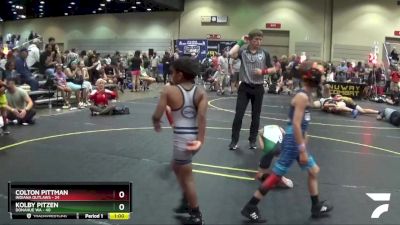 52 lbs Finals (8 Team) - Kolby Pitzen, Donahue WA vs Colton Pittman, Indiana Outlaws