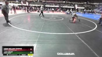 56 lbs Cons. Round 3 - Liam Wiley, Great Bridge vs John William Thomas, Grizzly Wrestling Club