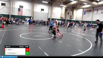 105-114 lbs 2nd Place Match - Jesse Rodriguez, Cozad Youth Wrestling Club vs Crosby Miller, Pikes Peak Warriors