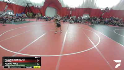 130 lbs Semifinal - Maximo Xolo, Sarbacker Wrestling Academy vs Mason Groskreutz, Wisconsin