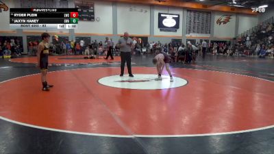 83 lbs Cons. Round 2 - Ryder Plein, Lynx Wrestling Club vs Jaxyn Haney, Storm Wrestling Academy