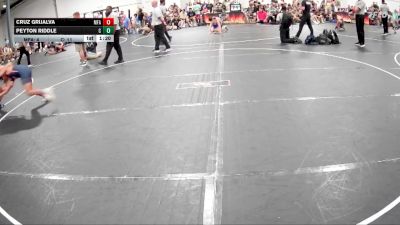 126 lbs Semis (4 Team) - Peyton Riddle, Cartel vs Cruz Grijalva, MF Army