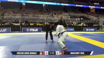Josiah Henry T Silva vs Diego Gael Garcia Jaramillo 2025 Pan Jiu Jitsu IBJJF Championship