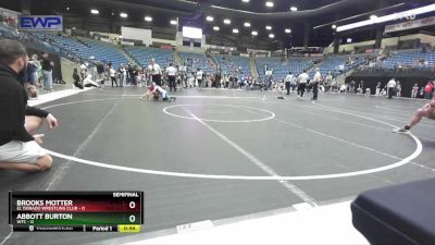 55 lbs Semifinal - Brooks Motter, El Dorado Wrestling Club vs Abbott Burton, WTC