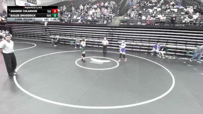 4A 140 lbs Cons. Round 2 - Anabrie Chlarson, Tooele vs Bailee Broderick, Payson