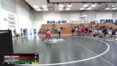 141 lbs Placement Matches (16 Team) - Henok Tsegaye, Skyline College vs Dustin Merlos, Lassen College