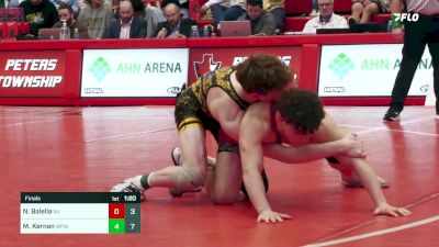 133 lbs Final - Nick Balella, NJ vs Mason Kernan, WPIAL