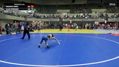 55 lbs Champ. Round 2 - Maddox Knish, WEM/JWP vs Alan Petersen, American Outlaws Wrestling