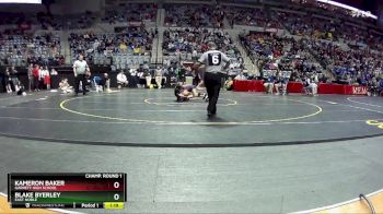 120 lbs Champ. Round 1 - Blake Byerley, East Noble vs Kameron Baker, Garrett High School