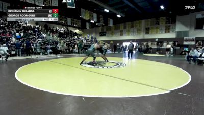 285 lbs Champ. Round 2 - Benjamin Miranda, Helix Charter vs George Rodriguez, Lakeside