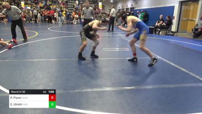 130 lbs Round Of 32 - Parker Flynn, Canon-McMillan vs Evan Ulrich, Freedom