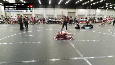 106 lbs Round 3 (4 Team) - Noah Tomassi, Fuller Wrestling Center vs Ramsey Crow, Refinery Wrestling