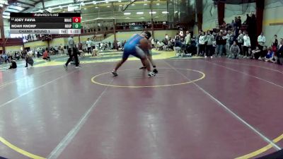 285 lbs Champ. Round 1 - Joey Favia, Marmion Academy vs Noah Knorp, Notre Dame-Green Pond