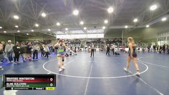 120 lbs Champ. Round 1 - Braydee Winterton, Union High School vs Elsie Sullivan, Brighton Wrestling Club