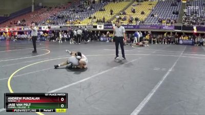 125 lbs Finals (2 Team) - Andrew Punzalan, Wabash vs Jase Van Pelt, Cornell College