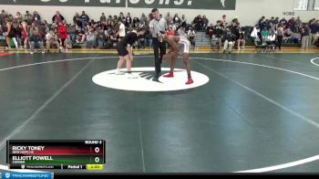 160 lbs Round 3 - Ricky Toney, New Hope HS vs Elliott Powell, Corner