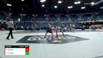 160 lbs Cons. Round 3 - Kaden Combs, Woodstock North vs Caleb Baczek, Libertyville