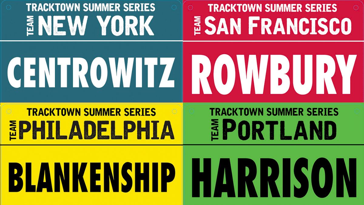First Look! Tracktown Summer Series Race Bibs