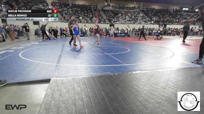101 lbs Round Of 32 - Kaylie Peckham, Harrah vs Bella Munoz, Glenpool JH