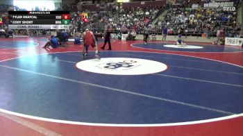 4A 126 lbs Cons. Round 1 - Cody Short, Mena vs Tyler Knatcal, Southside Charter High School