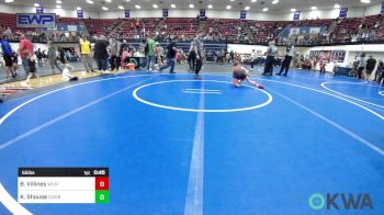 55 lbs Final - Brock Villines, Weatherford Youth Wrestling vs Kasen Shouse, Cowboy Wrestling
