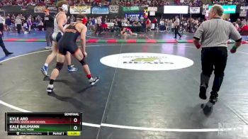 AA - 145 lbs Semifinal - Kale Baumann, Great Falls / MSDB vs Kyle Ard, Billings Senior High School