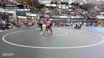 190 lbs Cons. Semi - Kaitlyn McCreery, Phillipsburg HS vs Savannah Koch, Humboldt HS