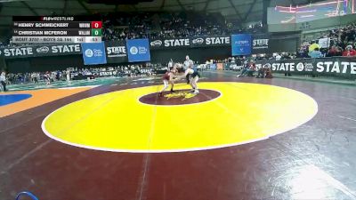 Boys 3A 144 lbs Cons. Round 4 - Christian McFeron, Walla Walla vs Henry Schweickert, White River