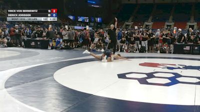 120 lbs Cons. Sub-rd Of 32 - Vince Von Bernewitz, Virginia vs Derick Jorissen, North Dakota