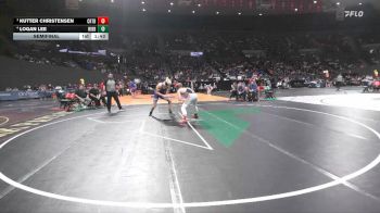 5A Boys 165 lbs Semifinal - Kutter Christensen, Crater Boys vs Logan Lee, Ridgeview Boys